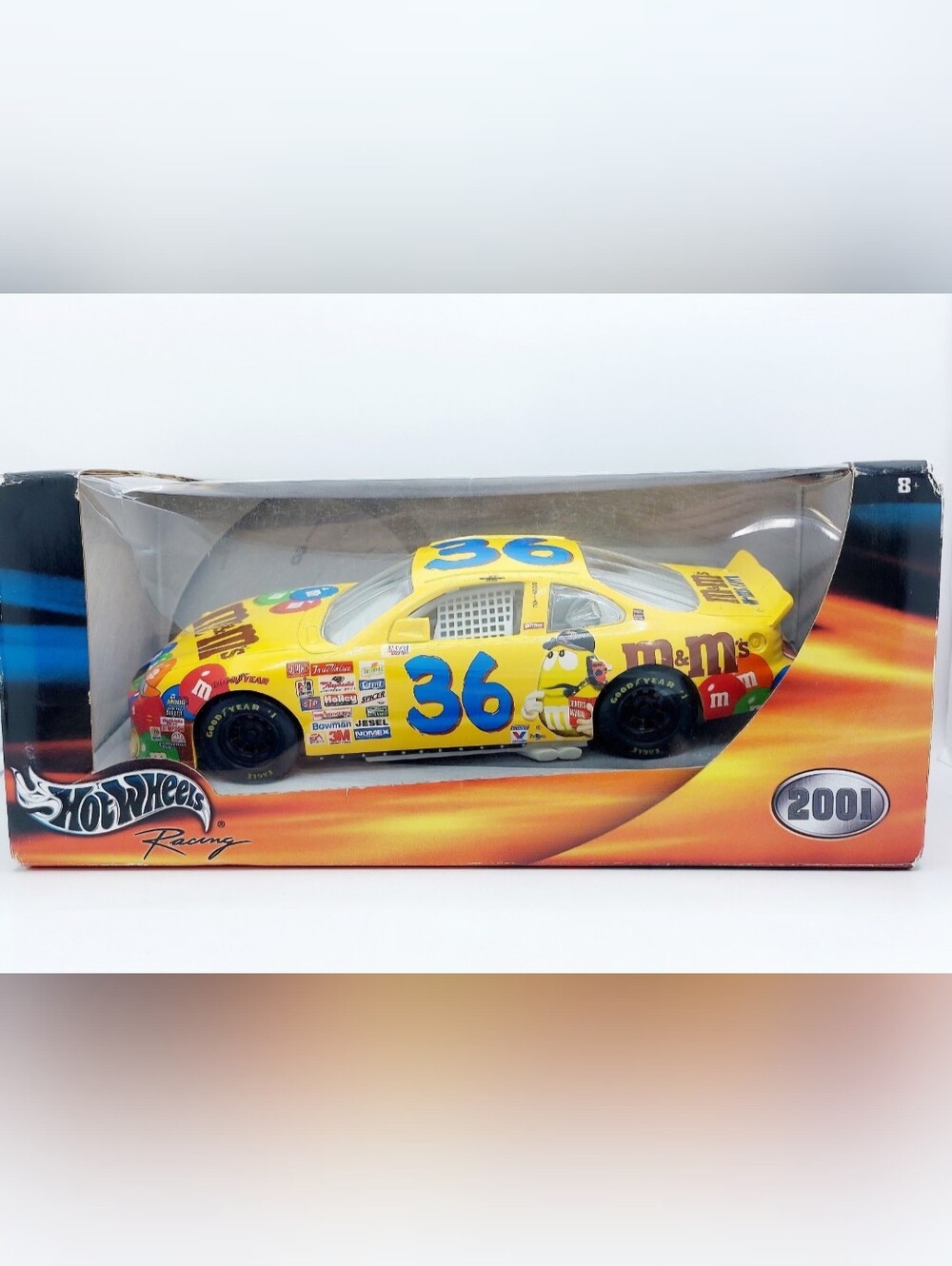 2001 Hot Wheels Racing Ken Schrader #36 M&M’s NASCAR 1:24 Diecast 50770